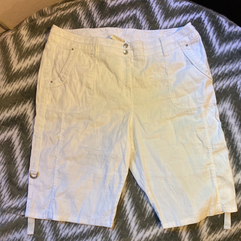 White Bermuda Shorts